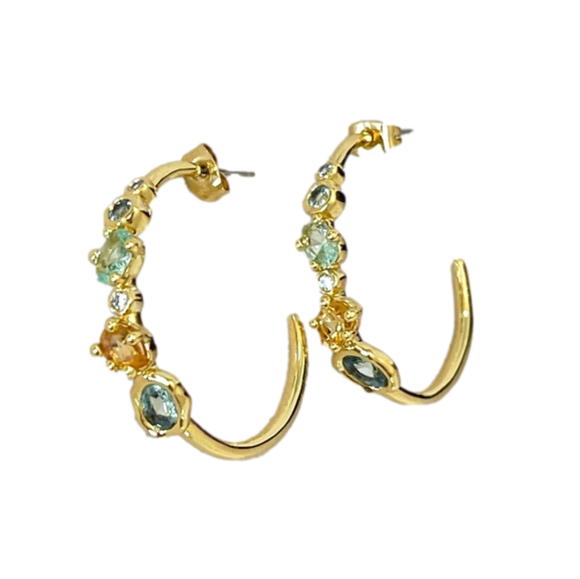 Alexis Bittar Jewelry - NWOT Alexis Bittar Nano Gem Hoop Earrings